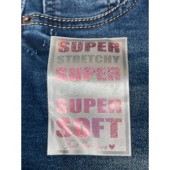 Lot of 2 Hippie Girl Stretch Regular Fit Midi Rise Shorts  Size 5 Blue NWT - Picture 6 of 6